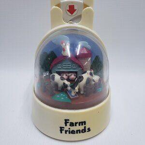 Takara Fun Coin Bank Farm Friends 1996 Cows Pigs Chicken Sticker Non-Working